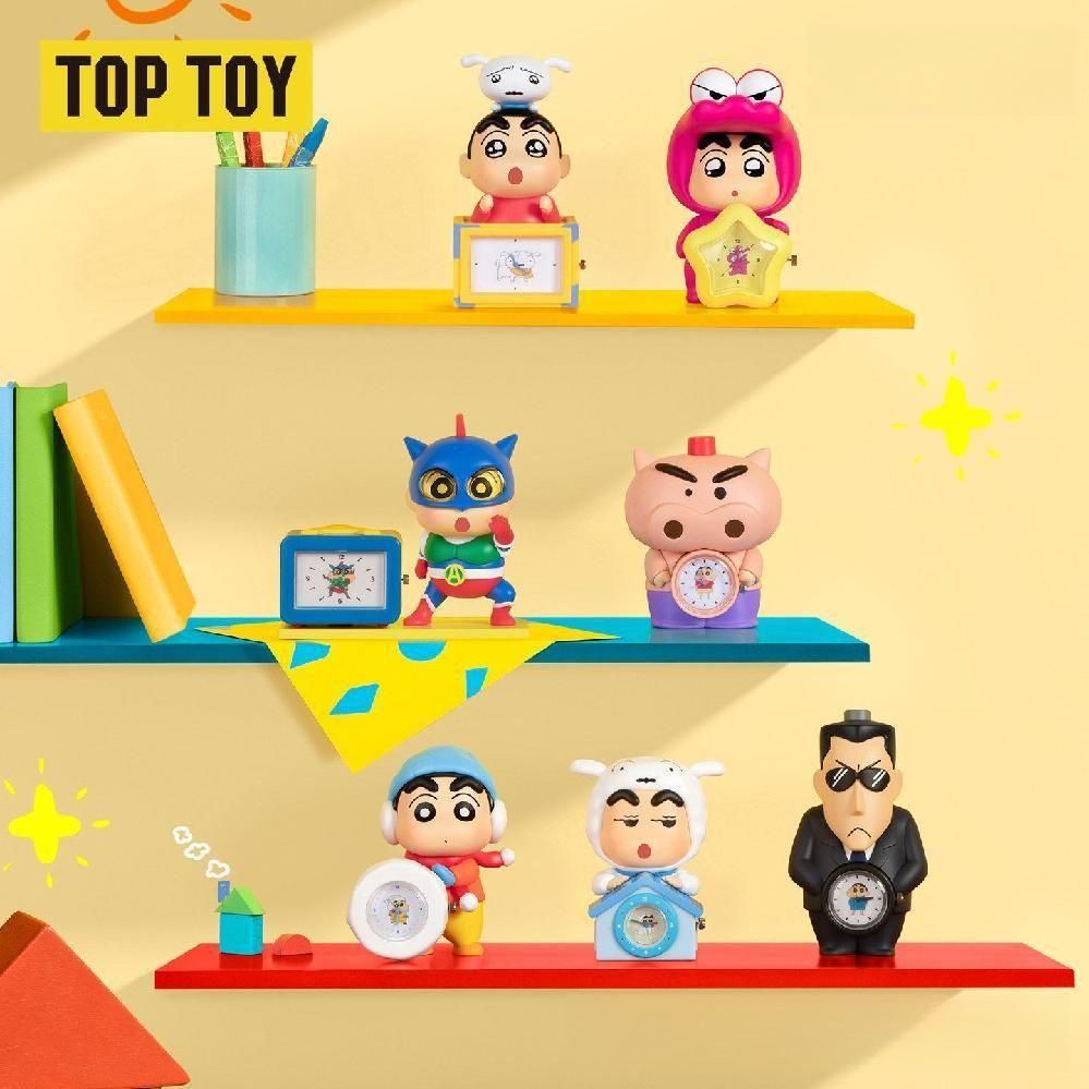 TOPTOY 짱구 시계 피규어 블라인드 박스 랜덤박스 가챠 - 상품 이미지