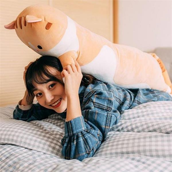 모찌 고양이 바디 필로우 70cm 푹신한 동물 바디 필로우 안고자는 - 상품 이미지