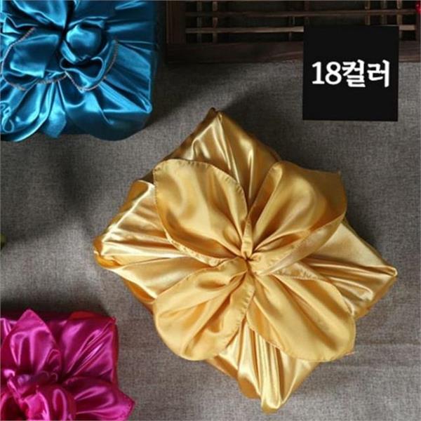 고급 공단 보자기 124X124cm 복주머니 선물 보자기 전통 추석 대형 - 상품 이미지
