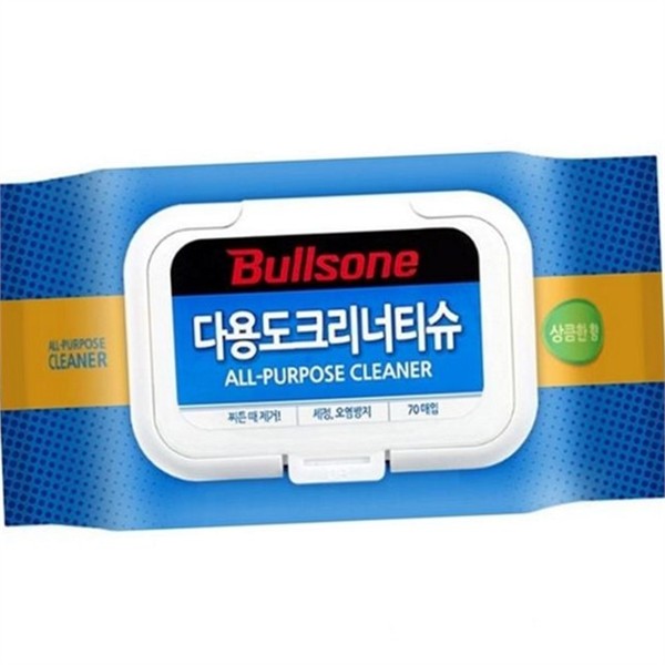 찌든때 다용도 물티슈 70매 정전기 클리닝 티슈 세정 청소 간편 - 상품 이미지