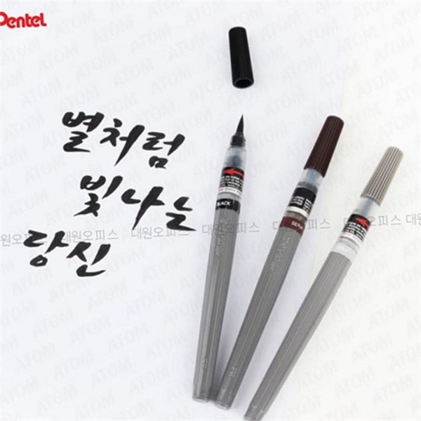 전문가용 캘리그라피 붓펜 수채화 일러스트 붓펜 피그먼트 드로잉 미술용 안료 - 상품 이미지