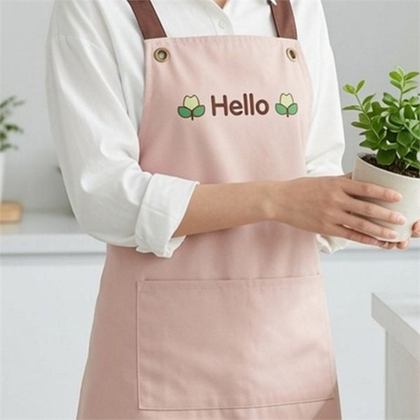 원피스형 여성 주방 앞치마 데일리 방수 주방 앞치마 가정용 필수 - 상세 이미지 2