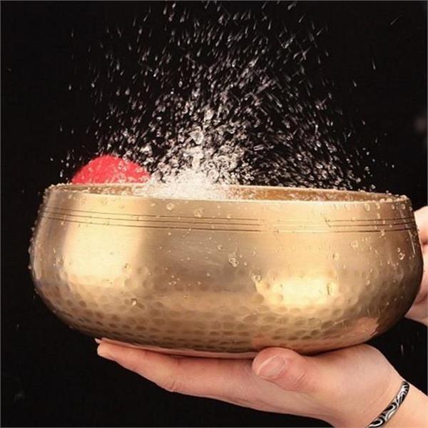 핸드메이드 싱잉볼 17.5cm 티베트 명상 수제 힐링 용품 불교 - 상품 이미지