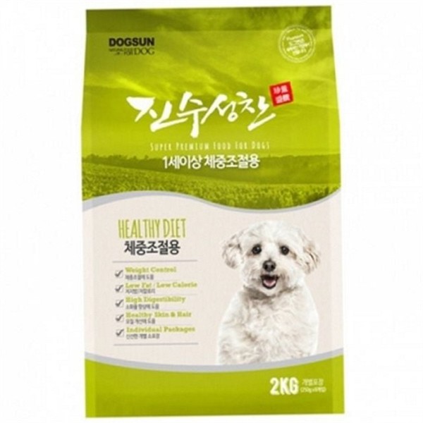 저지방 강아지 사료 2kg 노령견 애견 사료 체중 조절 - 상품 이미지