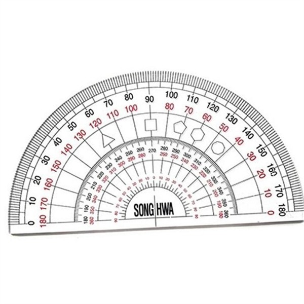 학습용 수학 각도기 10개입 제도용 각도기 문구용 학교 - 상세 이미지 2