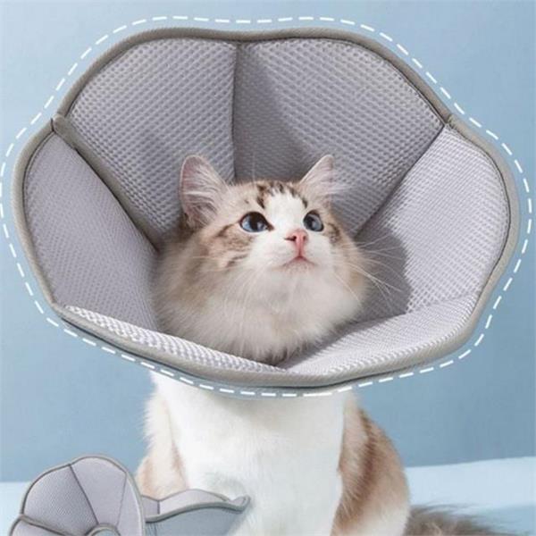 고양이 반려동물 넥 카라 통기성 강아지 넥 카라 소프트 초경량 - 상품 이미지