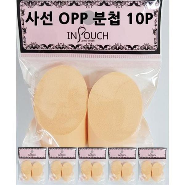 라텍스 사선 퍼프 10P 파운데이션 메이크업 퍼프 컨실러 스펀지 화장 - 상세 이미지 2