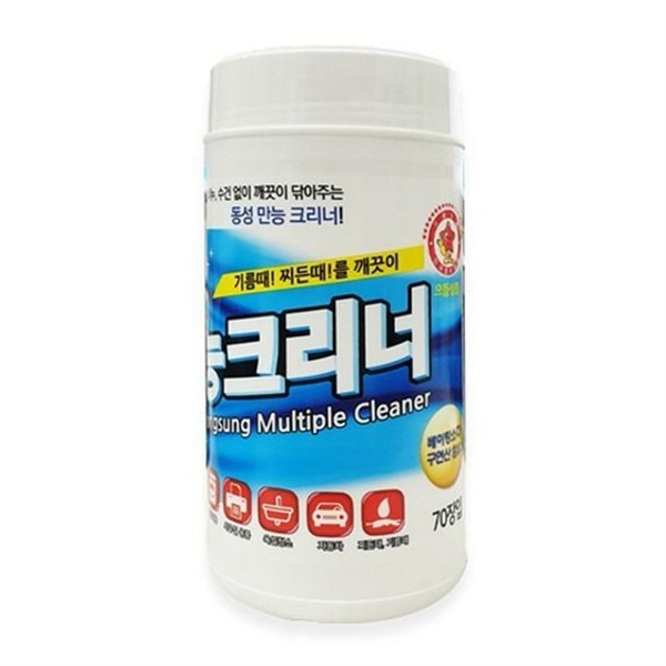 다목적 다용도 물티슈 70매 욕실용 욕실 청소 티슈 주방용 간편 - 상품 이미지