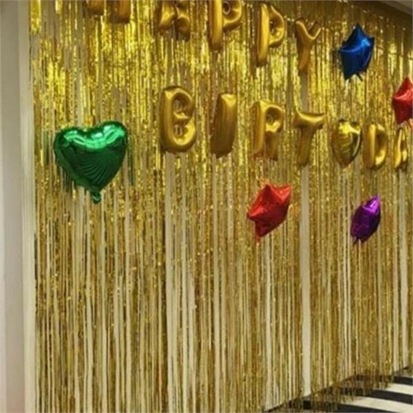 장식 파티 커튼 브라이덜 생일 파티 커튼 배경 셀프 - 상품 이미지