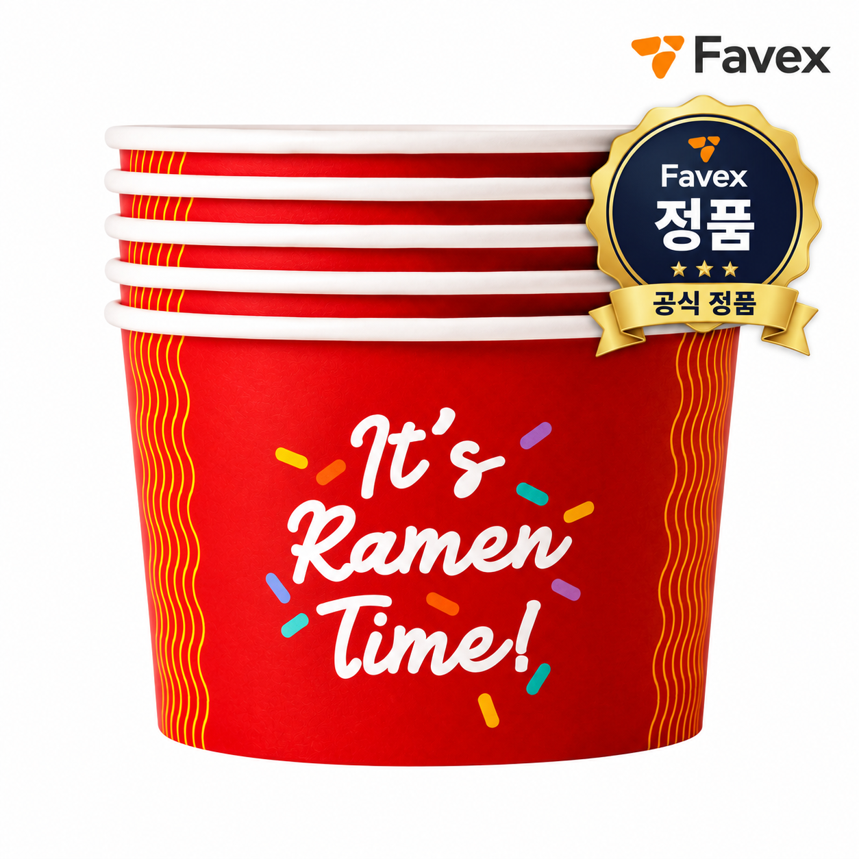 파벡스 한강라면기계용기 라면용기 인덕션 전용 50개 - 메인 이미지