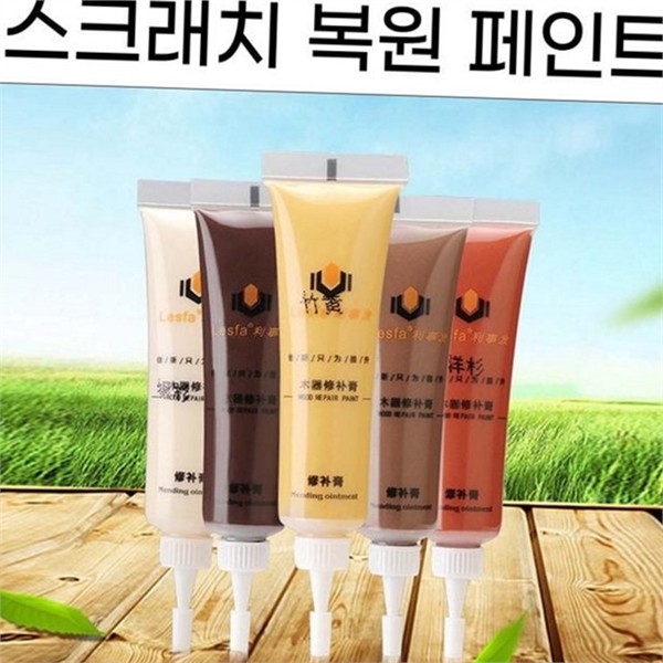 가구 복원 페인트 5p 세트 스크래치 마루 흠집 커버 - 상품 이미지