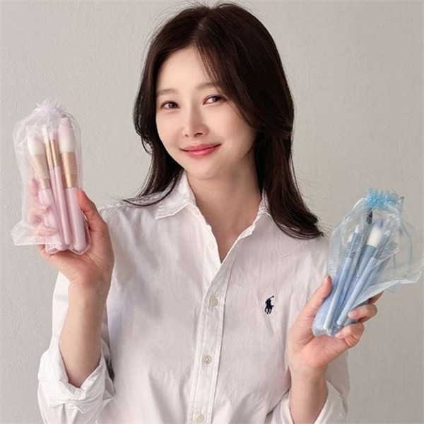초보자용 메이크업 브러쉬 12종 휴대용 화장 브러쉬 코스메틱 여행용 선물용 - 상세 이미지 2