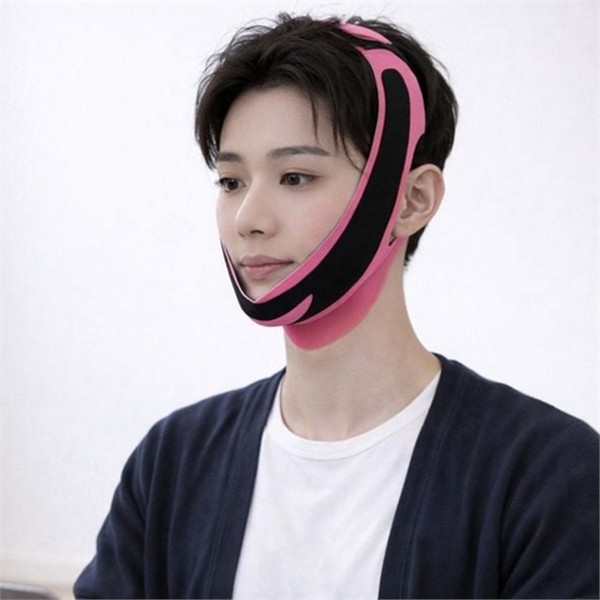 페이스 얼굴 리프팅 밴드 이중턱 브이라인 밴드 관리 압박 탄력 - 상품 이미지