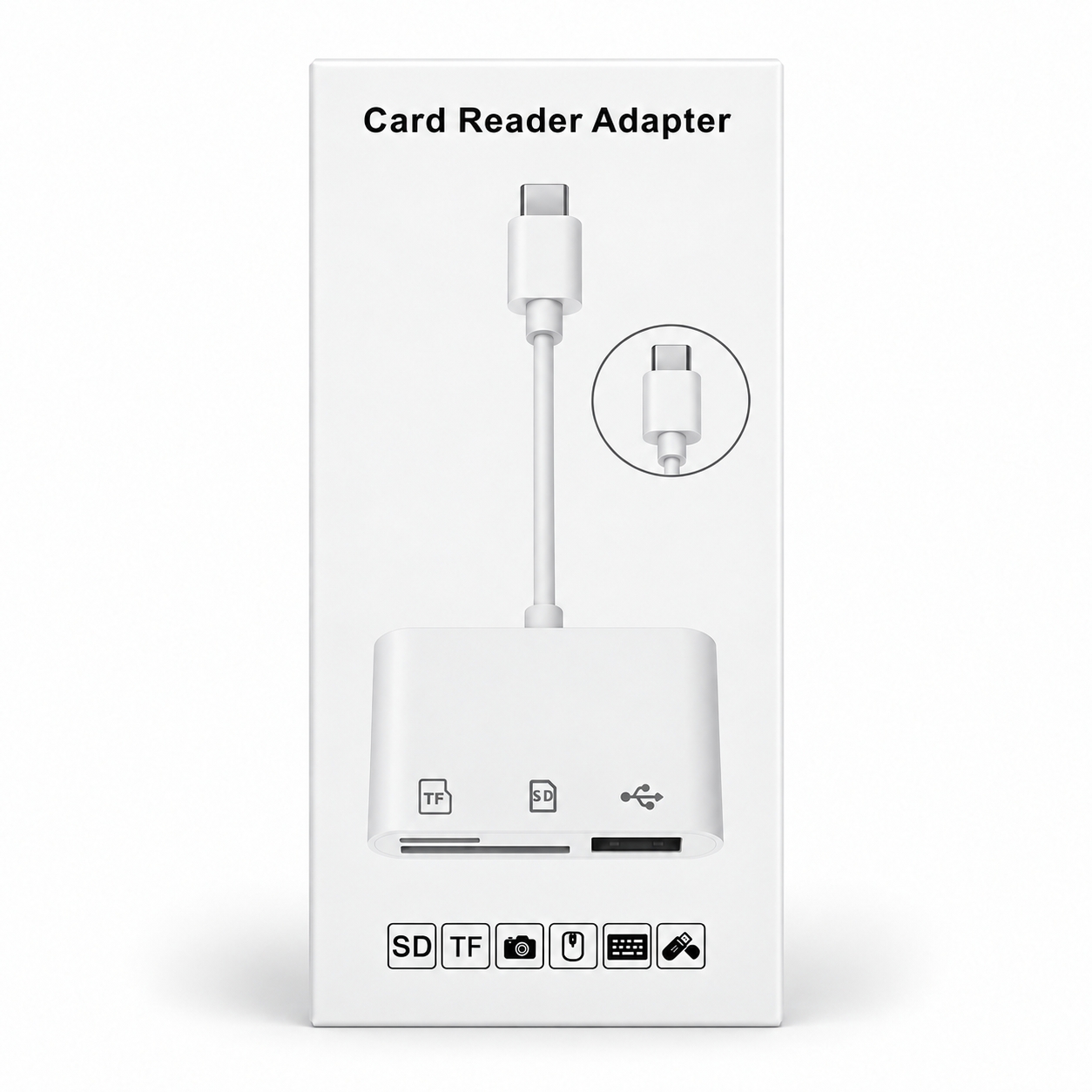 바라보고 USB C타입 3in1 멀티젠더 OTG 변환 어댑터 SD TF 카드리더기 이미지 7
