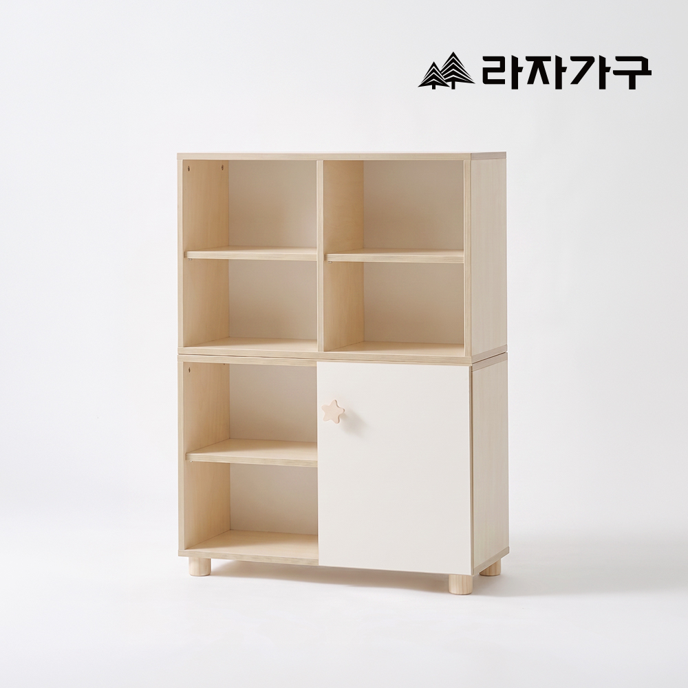 라자가구 메이플 원목 오픈 선반 책 소품 진열장 다용도 거실 수납장 800 - 상세 이미지 3