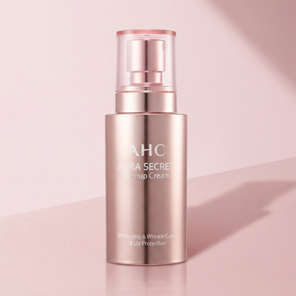 AHC 핑크 아우라 시크릿 톤업크림 50g 피부톤 보정 데일리 쌩얼 민낯 광채 미백크림 - 상품 이미지