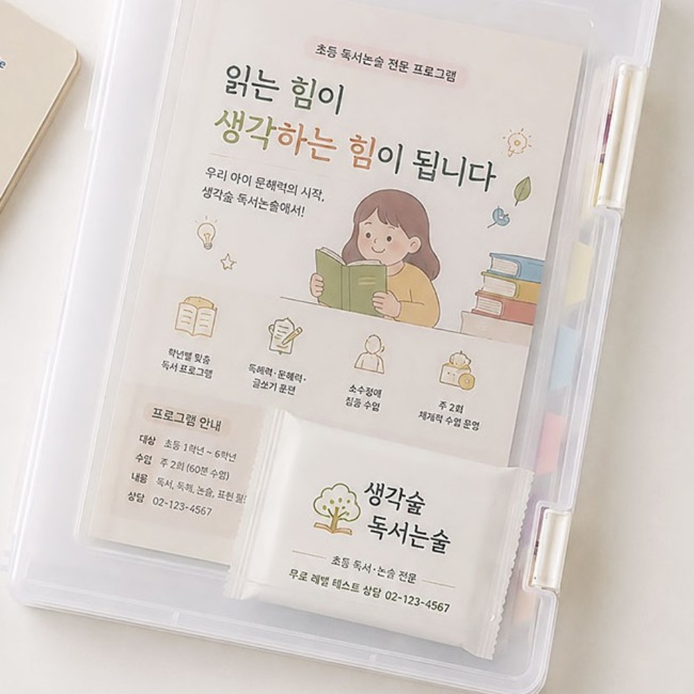 A5 투명 파일케이스 3개세트 서류 문서 보관 수납 화일 정리 케이스 박대표마켓 - 상세 이미지 5
