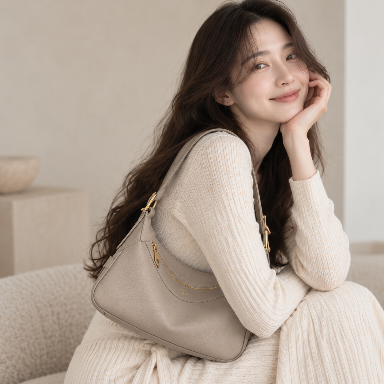 셀린느 가방 셀린느 미니백 크로스백 카프스킨 - 상세 이미지 4