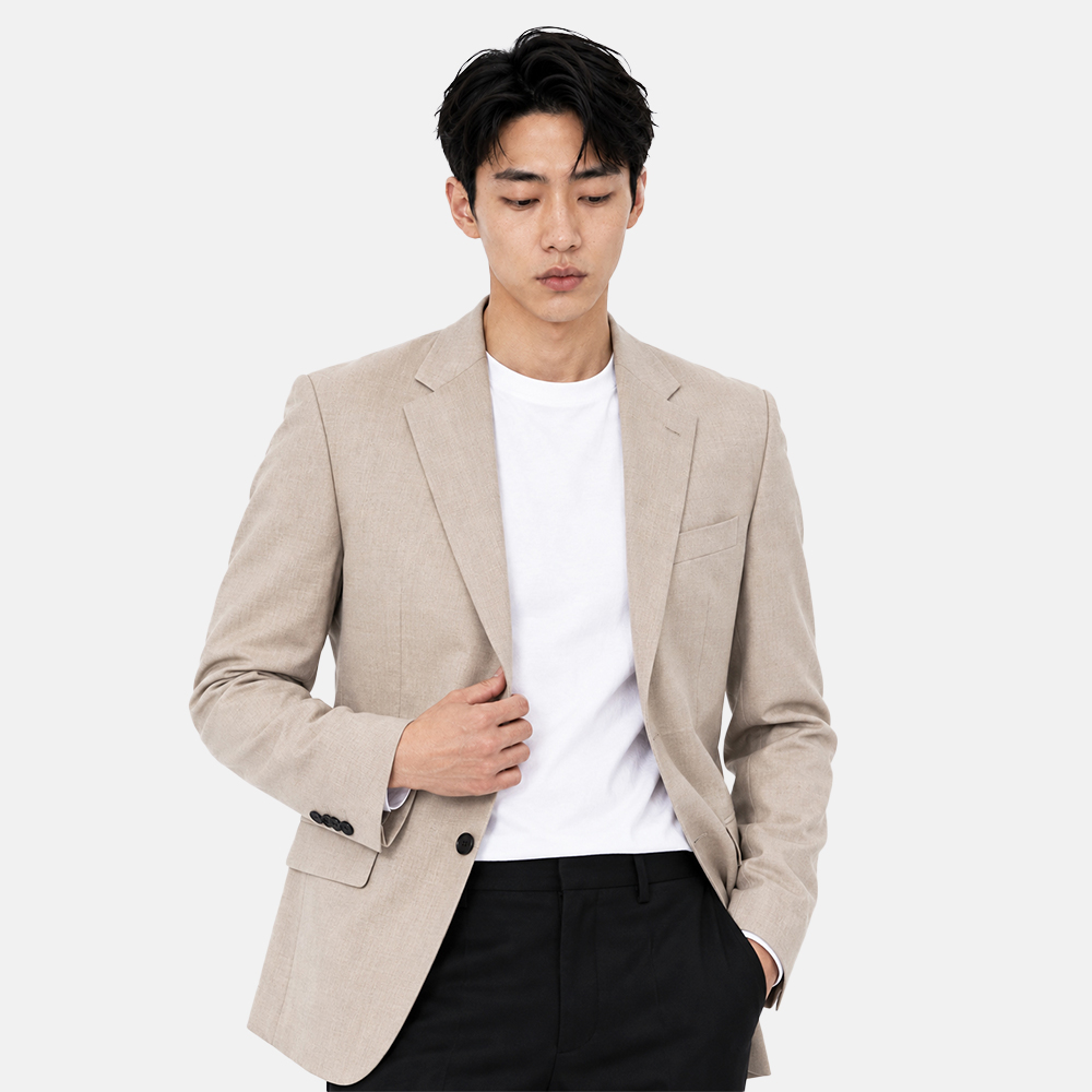 트러수트 포시즌 연베이지 남자 봄 자켓 마이 콤비 - 상품 이미지