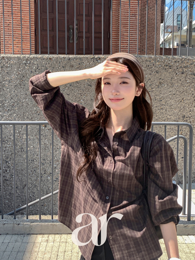 (국내제작) 세미 루즈핏 체크 셔츠 bs8920 이미지 8
