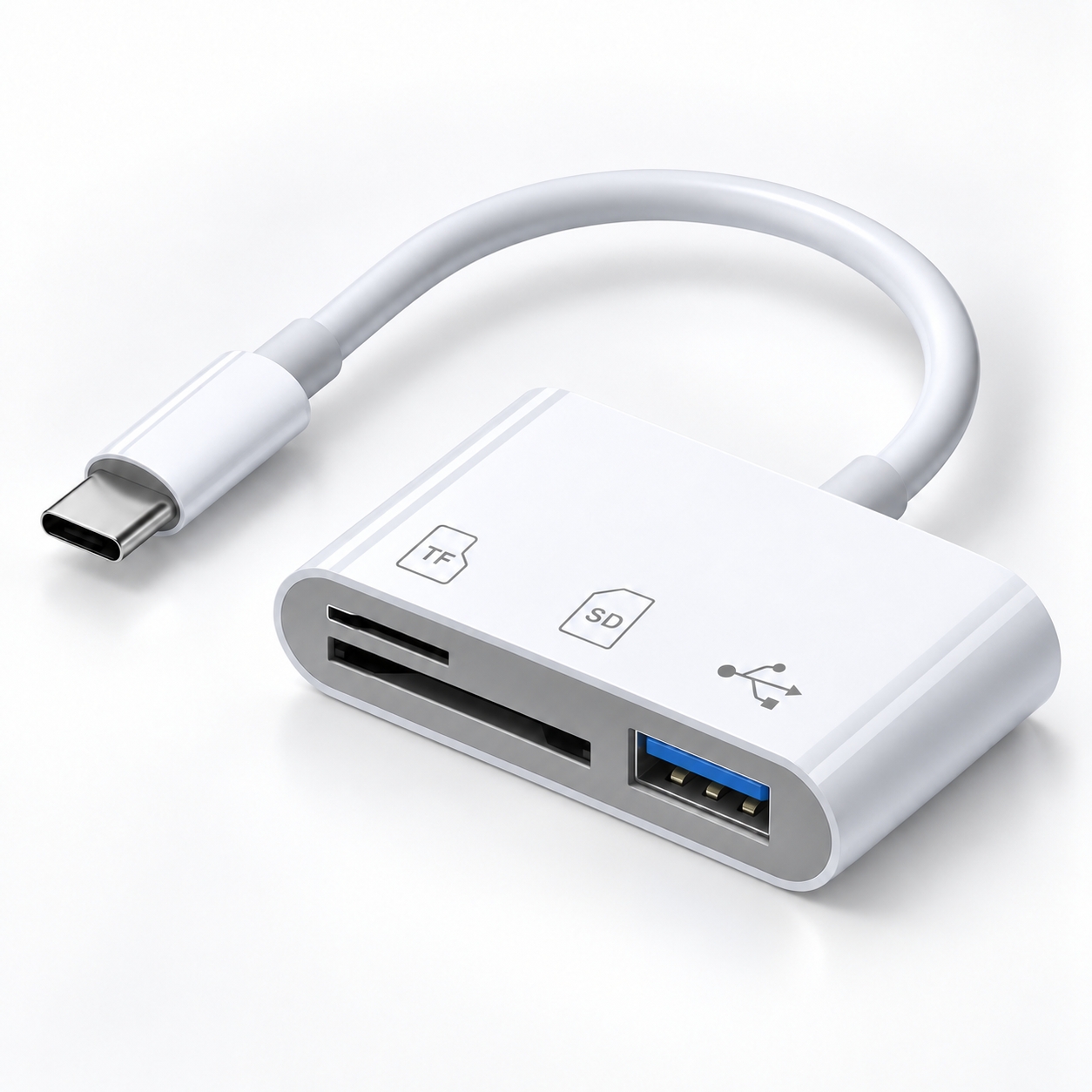 바라보고 USB C타입 3in1 멀티젠더 OTG 변환 어댑터 SD TF 카드리더기 - 상세 이미지 3