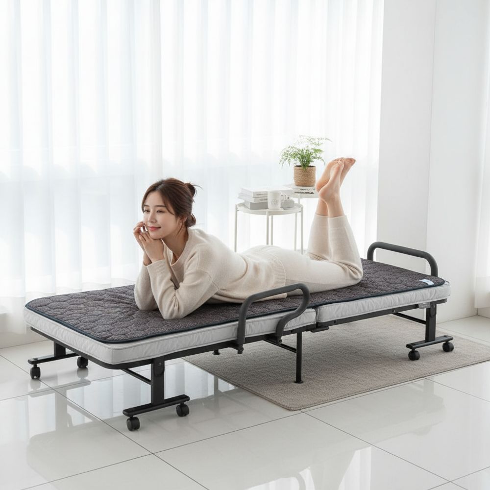 한일온열기 그래핀 전자파없는 전기 매트 쇼파 소파 방석 온열 카본 탄소 3인용 50x140 블랙 - 상세 이미지 4