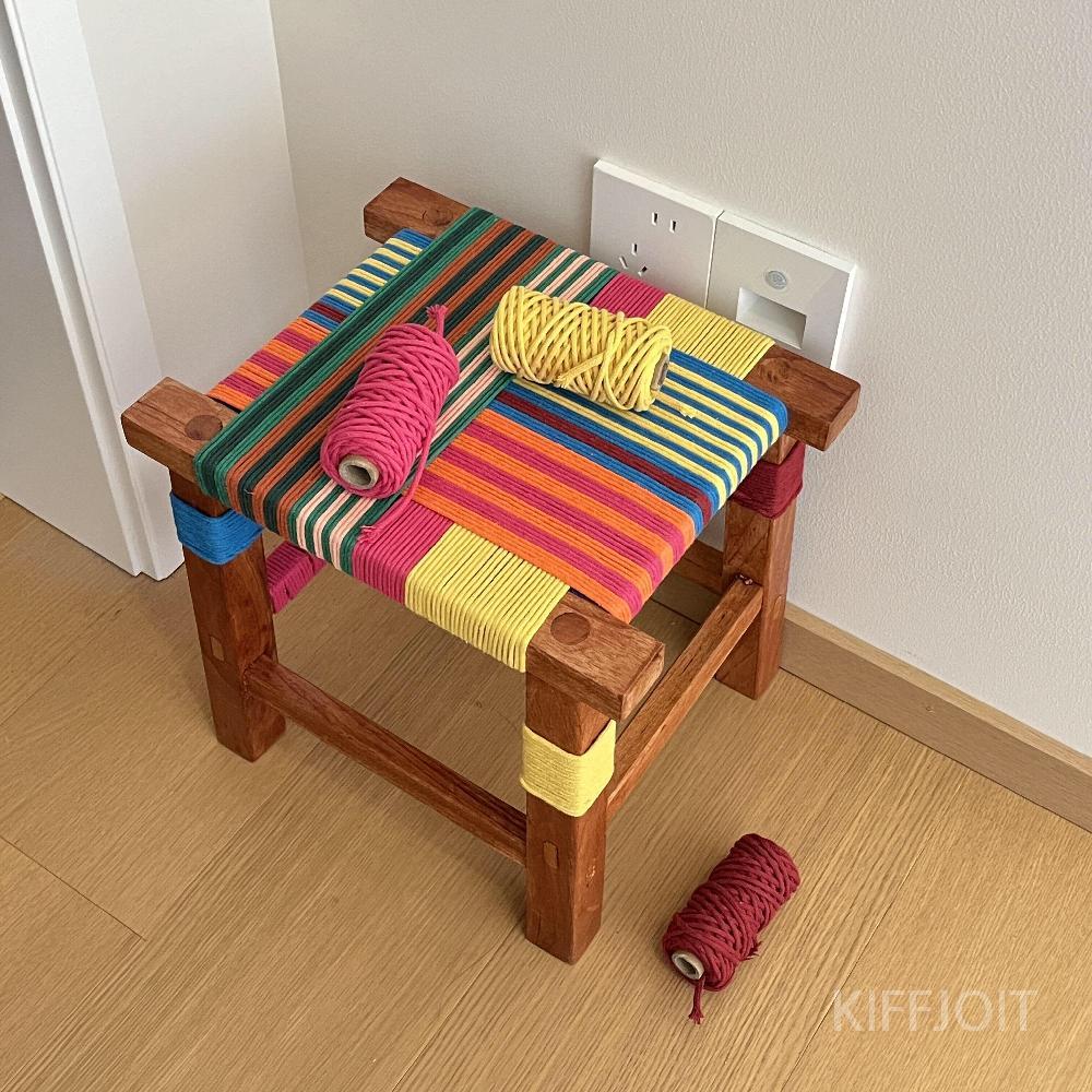 KIFFJOIT 무지개리폼뜨개 의자 DIY키트 - 상세 이미지 2