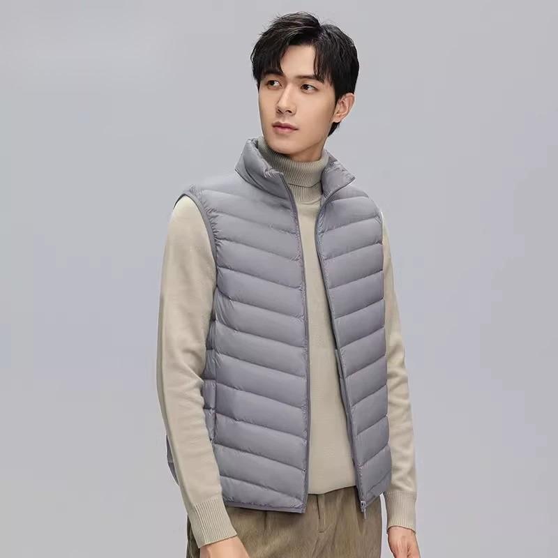 남성 경량 패딩 조끼 이너 다운 베스트 오리털 방한 간절기 이미지 6
