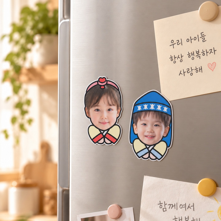 추석 부모님 용돈선물 손주사진 얼굴 포토마그넷 한복 용돈박스 이미지 7