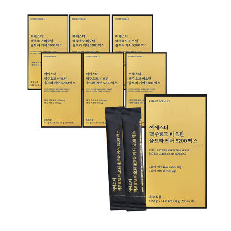 에스더포뮬러 여에스더 맥주효모 비오틴 울트라 케어 5200 맥스 5.22g 14포 7박스 GT