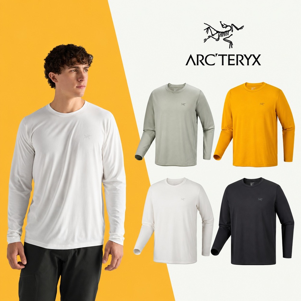 아크테릭스 코막 크루넥 셔츠 LS 남성 26FW 쿨링 기능성 자외선차단 경량 초경량 런닝 - 상품 이미지