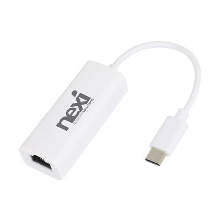 NX1609 USB C 유선랜카드 100Mbps 속도 화이트(NX-UC20L)