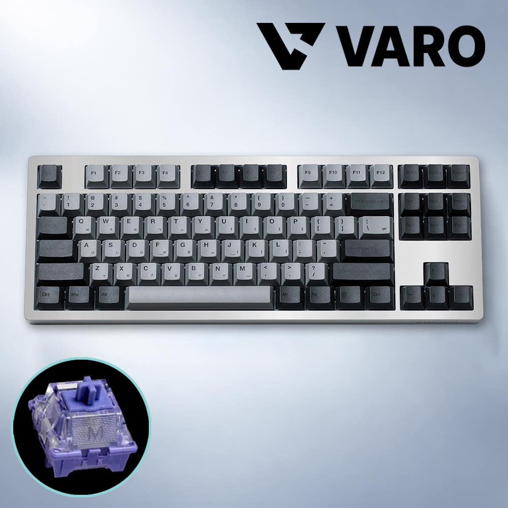 VARO GAT80 8K 래피드트리거 키보드 실버 베리페리 자석축 가격 비교 게이밍기어 샵 VARO GAT80 8K 래피드트리거 키보드 실버 베리페리 자석축