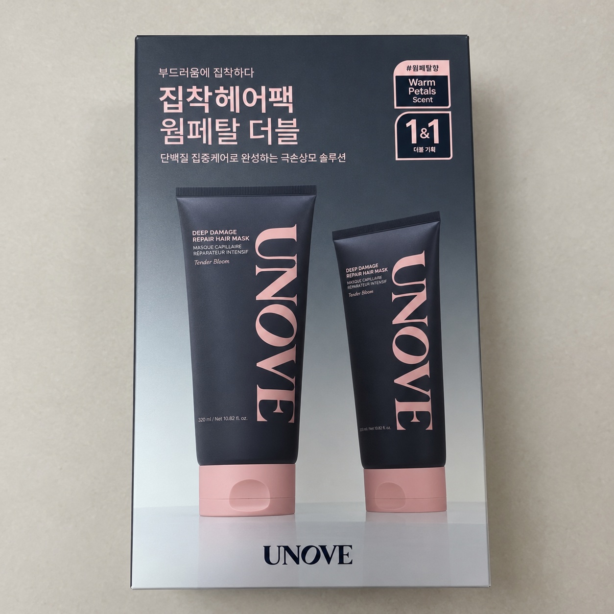 어노브 딥 데미지 트리트먼트 헤어팩 웜페탈, 320ml, 2개 - 상세 이미지 3