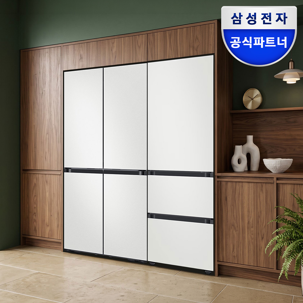 삼성 비스포크 키친핏 냉장고 김치냉장고 세트 RM70H63R1A RQ33DB74D2AP 코타화이트 26년 신제품