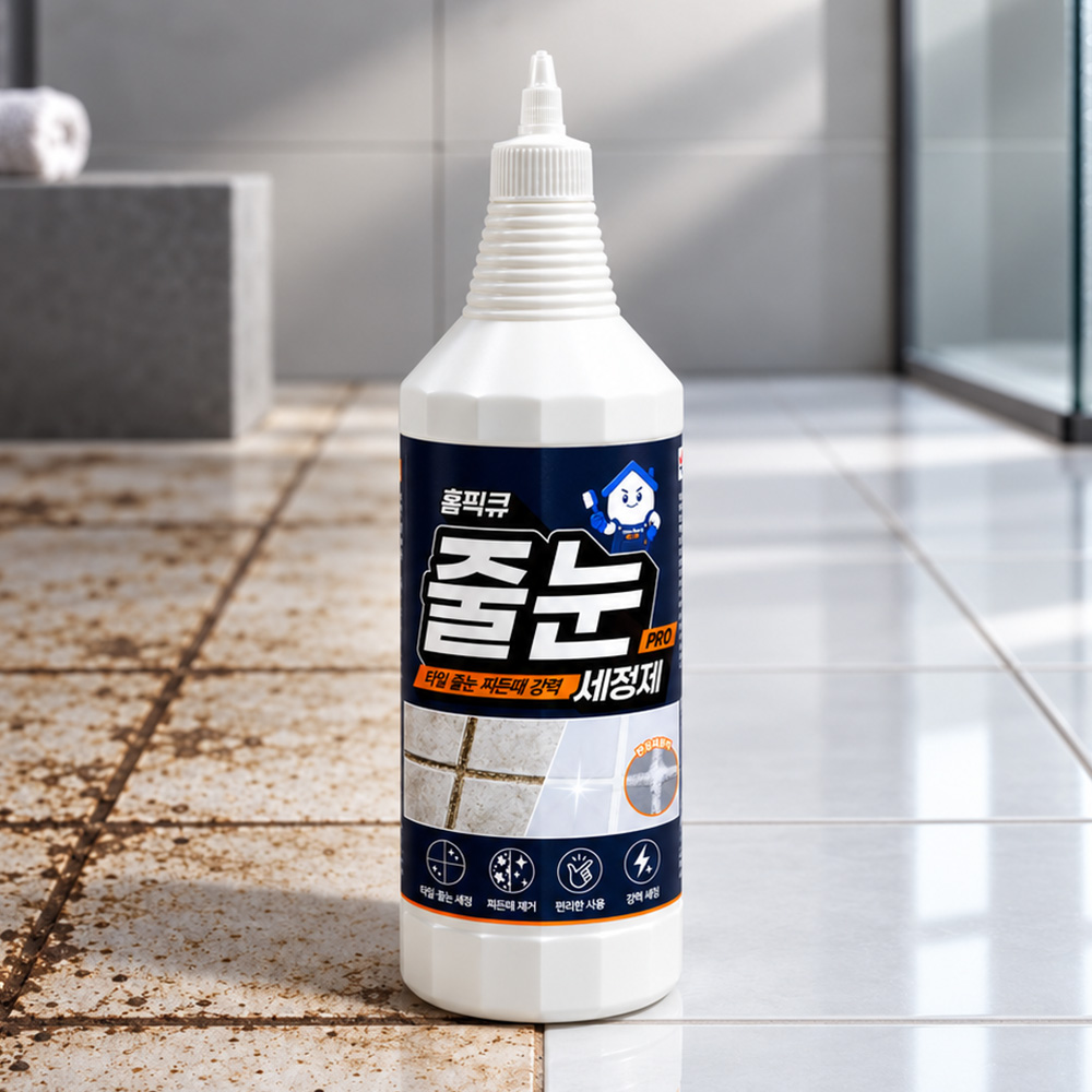 홈픽큐 타일 줄눈세정제 1L 화장실 욕실 타일 바닥 찌든때제거 청소 세제 크리너 - 상품 이미지