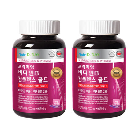 뉴트리디데이 프리미엄 비타민B 컴플렉스 골드 500mg x 90정, 2개