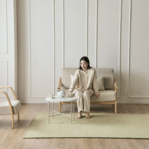 짜임좋은 방수 거실러그 주문제작 카페트 사각형, 올리브그린, 200x30... 솔직 후기 | 실제 배치 사진 포함 - 상품 이미지 3