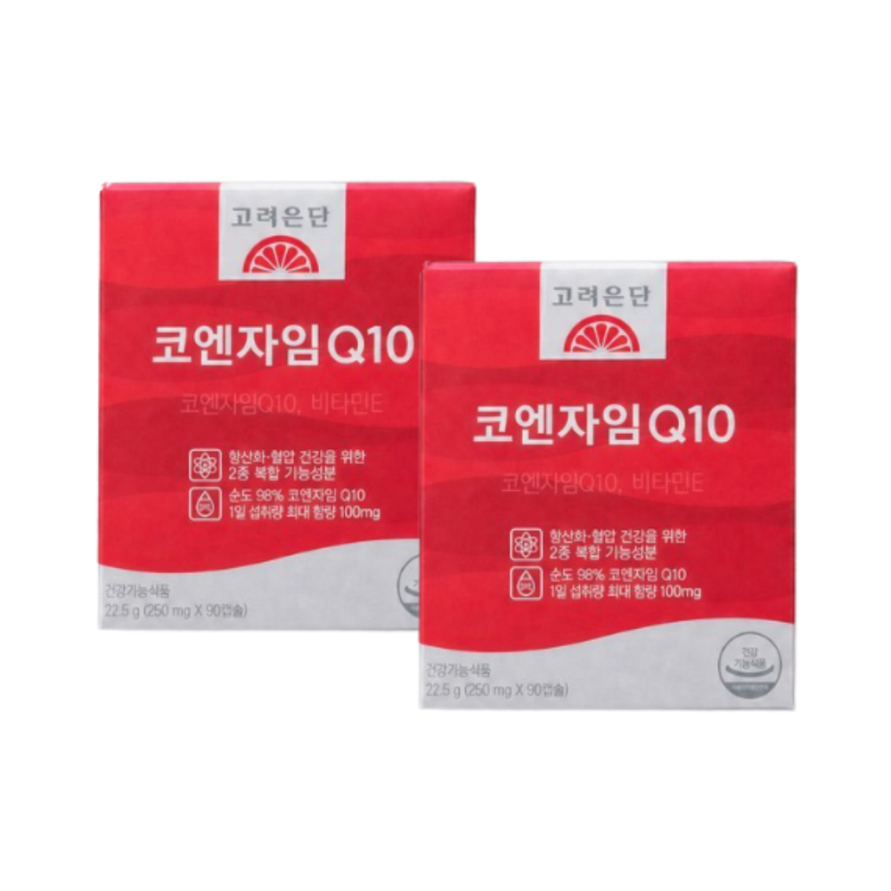 고려은단 코엔자임Q10 코큐텐 90캡슐 x2개 (6개월분) - 메인 이미지