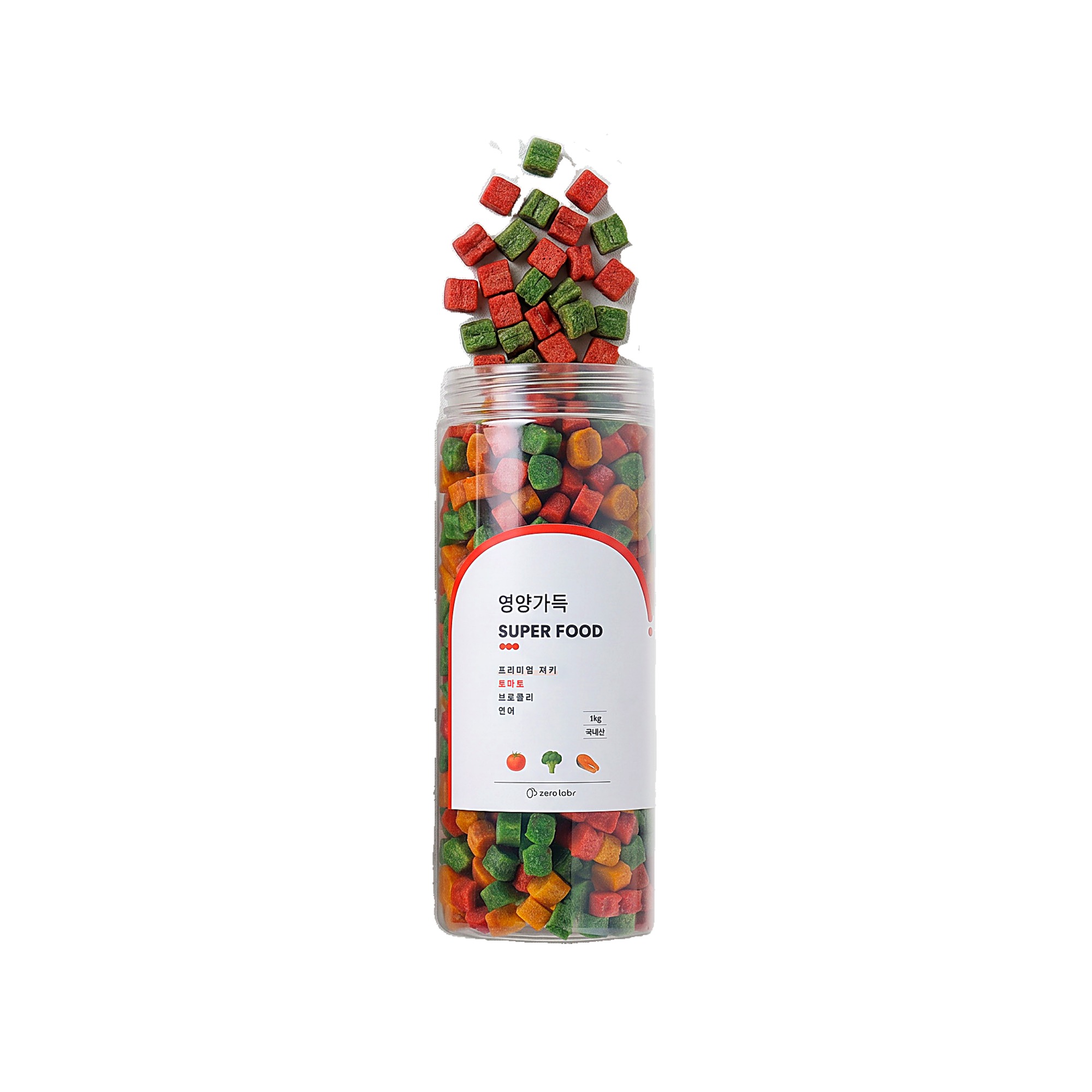 제로랩스 강아지 간식 대용량 반려견 노즈워크 훈련용 져키 영양가득 1kg - 상품 이미지