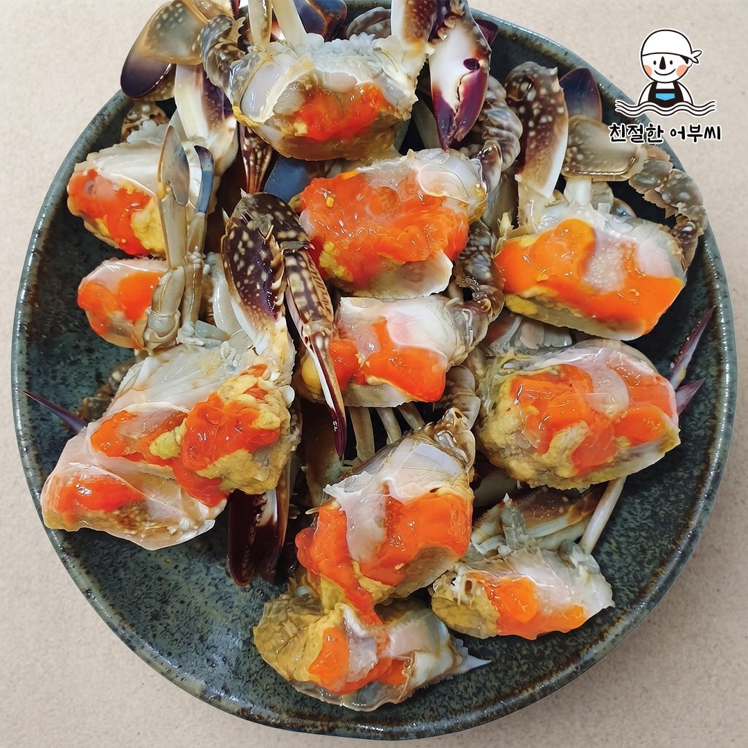 절단 꽃게 냉동 급냉 손질 제철 암꽃게 수산물이력제 친절한어부씨