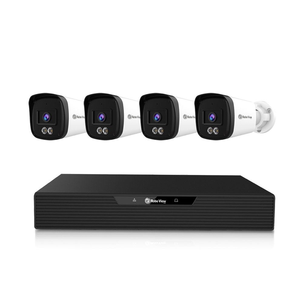 글로벌아이넷 로보뷰 NVR 8채널 AI POE CCTV 녹화기 4K UHD N5 4개 세트 - 상품 이미지