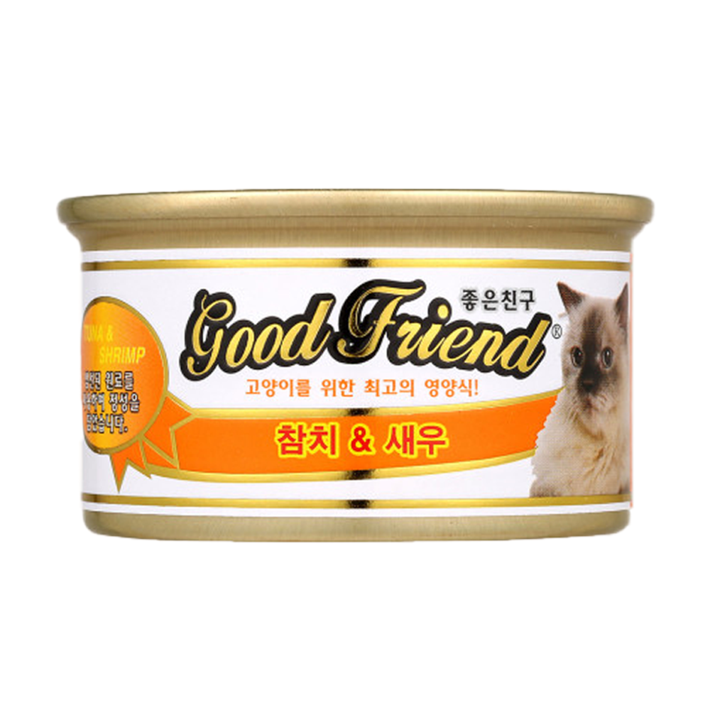 굿프랜드 고양이캔 통조림 참치 새우, 85g, 1개 - 상세 이미지 2