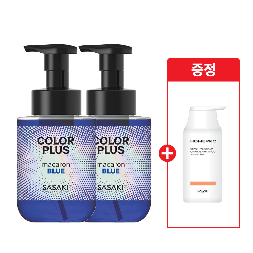 사사키 마카롱 보색 염색 컬러 샴푸 블루 300ml