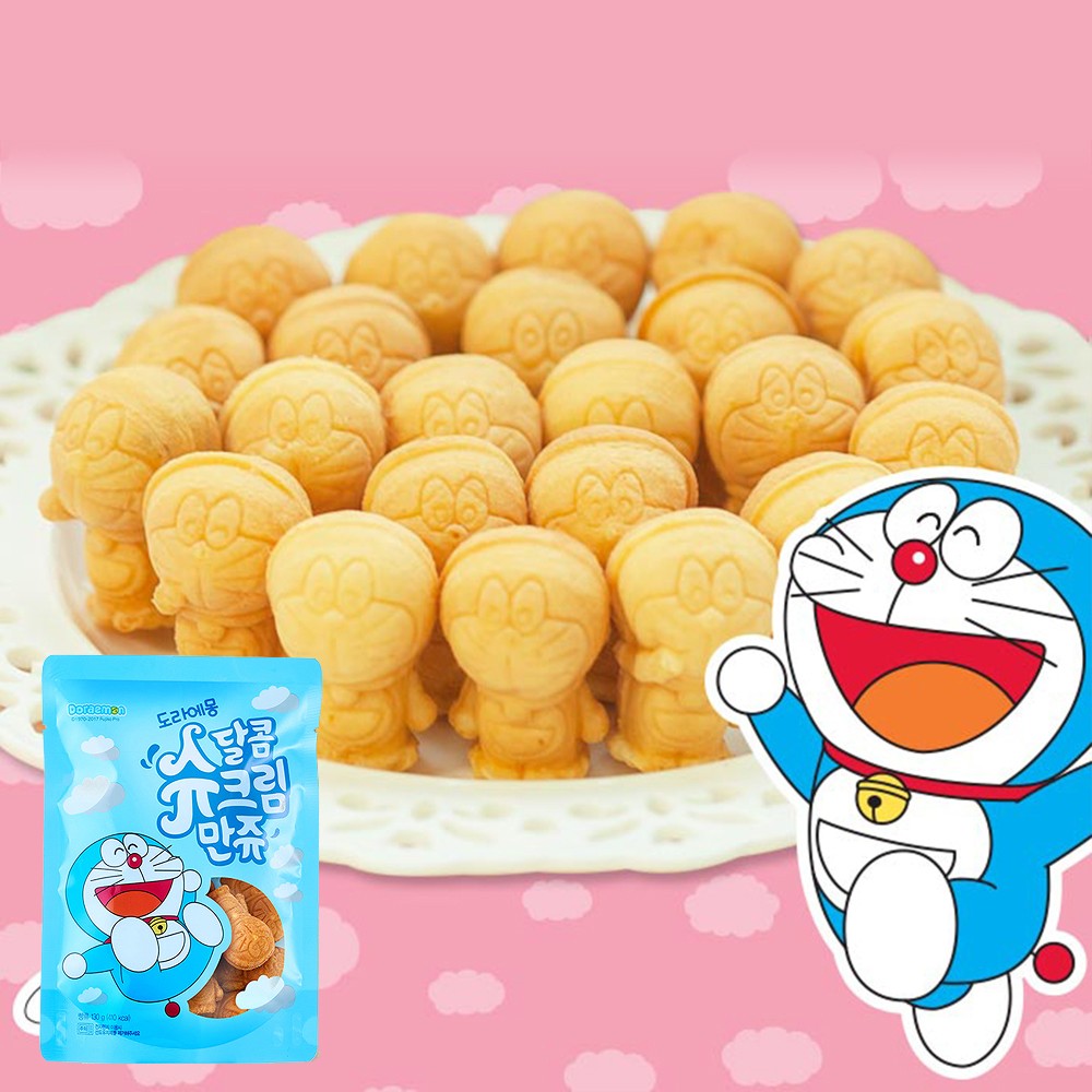 [푸딩팩토리] 휴게소 인기 베이커리 간식 도라에몽 슈크림만쥬, 130g, 1개 - 상품 이미지