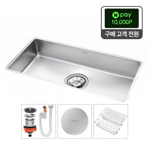 [전국설치] 백조 깜뽀르테 960 엠보 사각싱크볼 교체 주방 싱크대 올스... 솔직 후기 | 실제 배치 사진 포함 - 상품 이미지 1