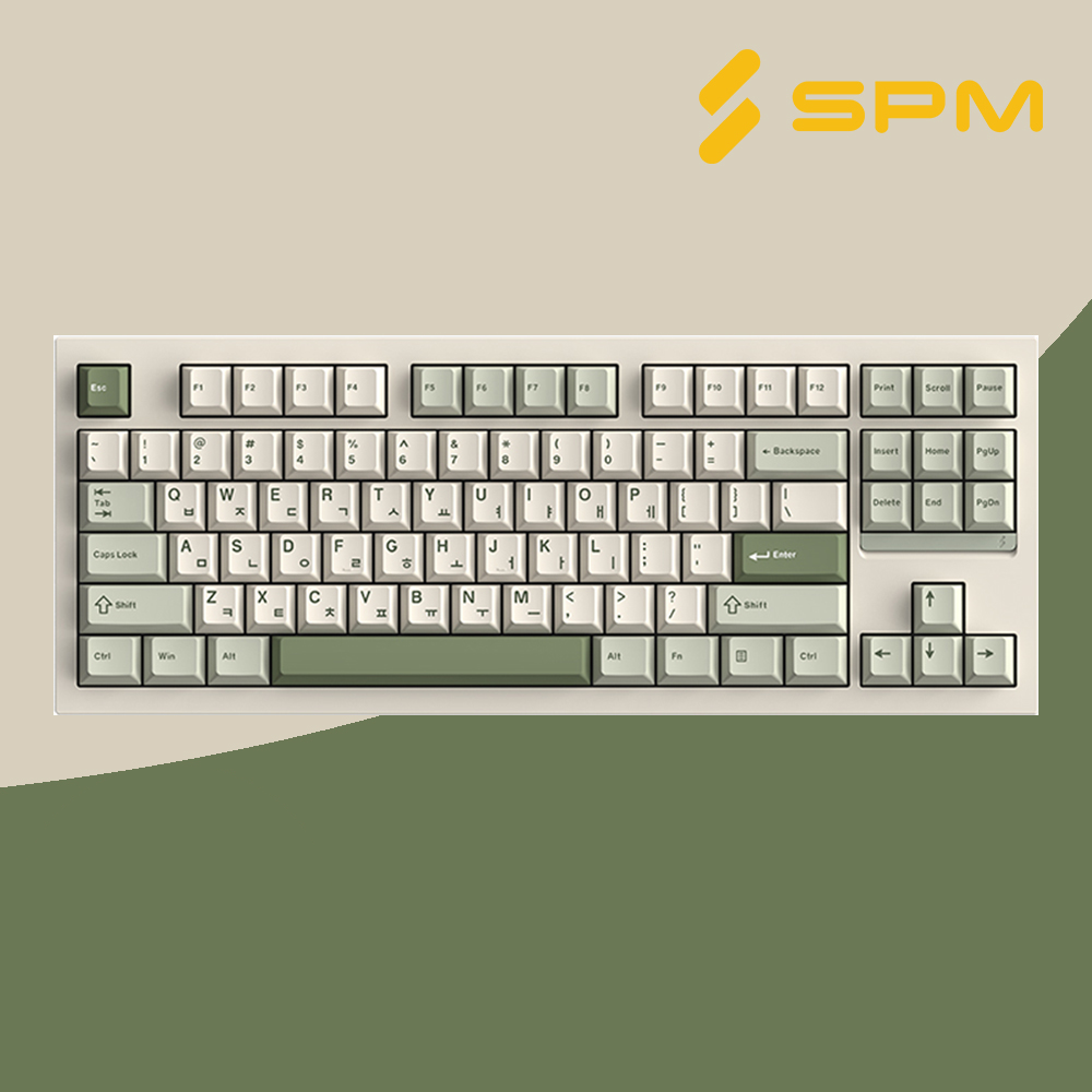 무선키보드 SPM PL87W 몽돌 +패드 - 상품 이미지