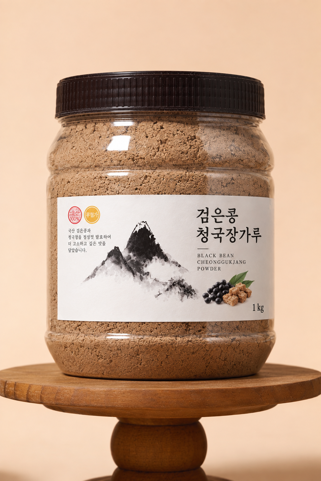 친환경로 생태마을 국산 100% 산이랑 검은콩 청국장가루 1kg, 1개 상품 이미지