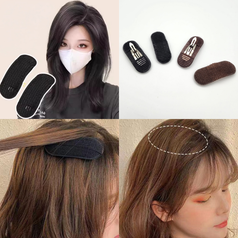2p 헤어 정수리 머리 뽕 집게 핀 클립 띄우기 뿌리 볼륨 똑딱이 - 상품 이미지