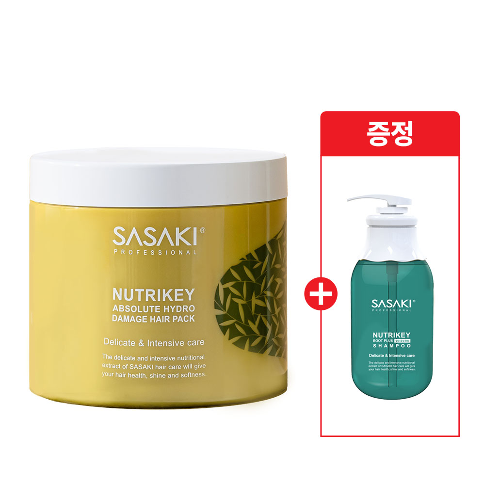 사사키 뉴트리키 데미지 단백질 헤어팩 400ml 극손상 물미역 미용실 향기좋은 - 상품 이미지